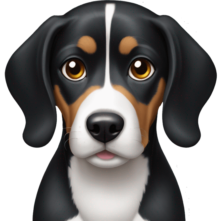 dog black beagle mix emoji