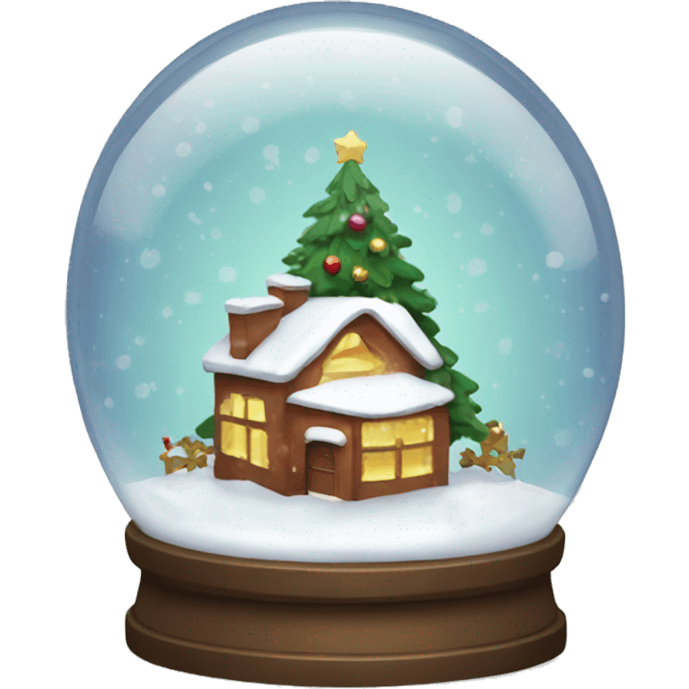 Christmas snowglobe emoji