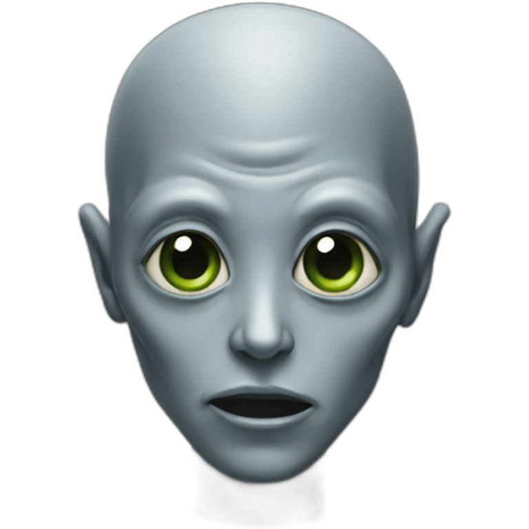 alien grey emoji