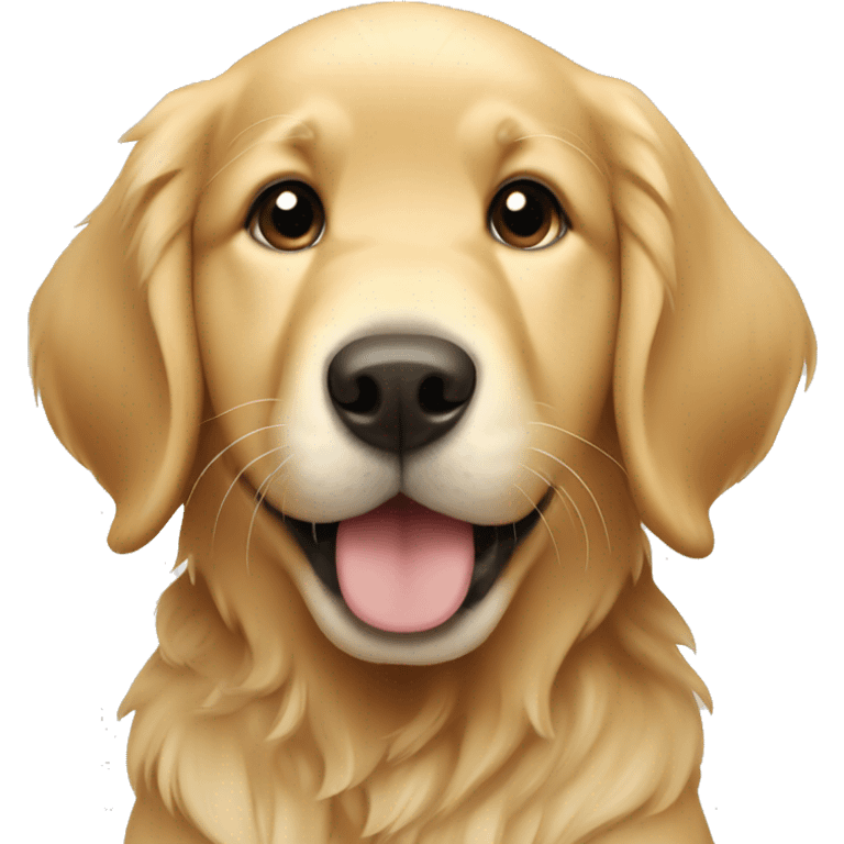 Golden retriever puppy emoji