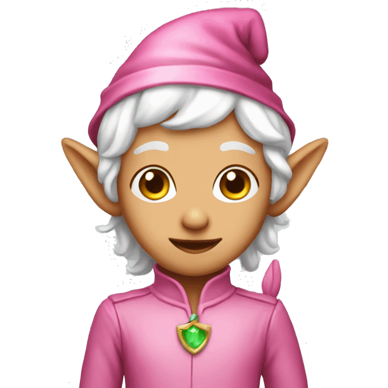 Pink elf emoji