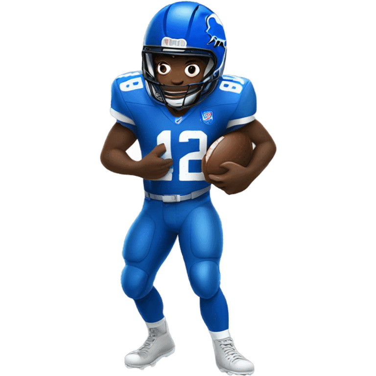 Football player with Buffalo  emoji