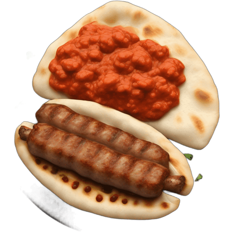 Bosnian national dish cevapi emoji