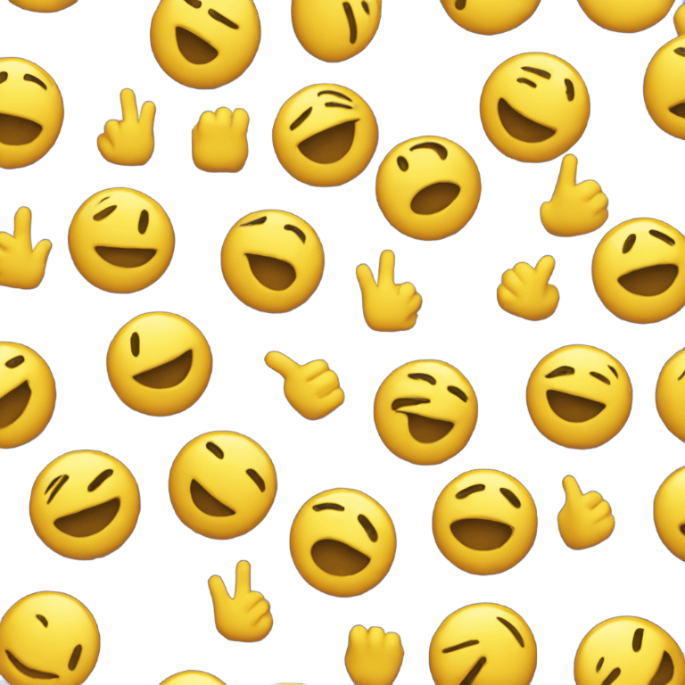 yellow smiling emoji hitting the dab emoji