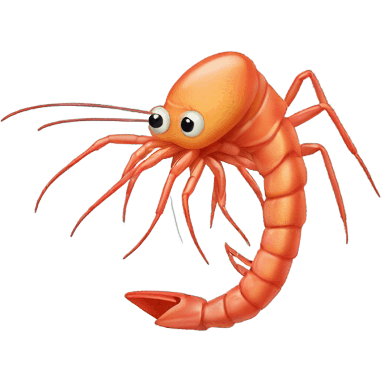 Shrimps with tack emoji