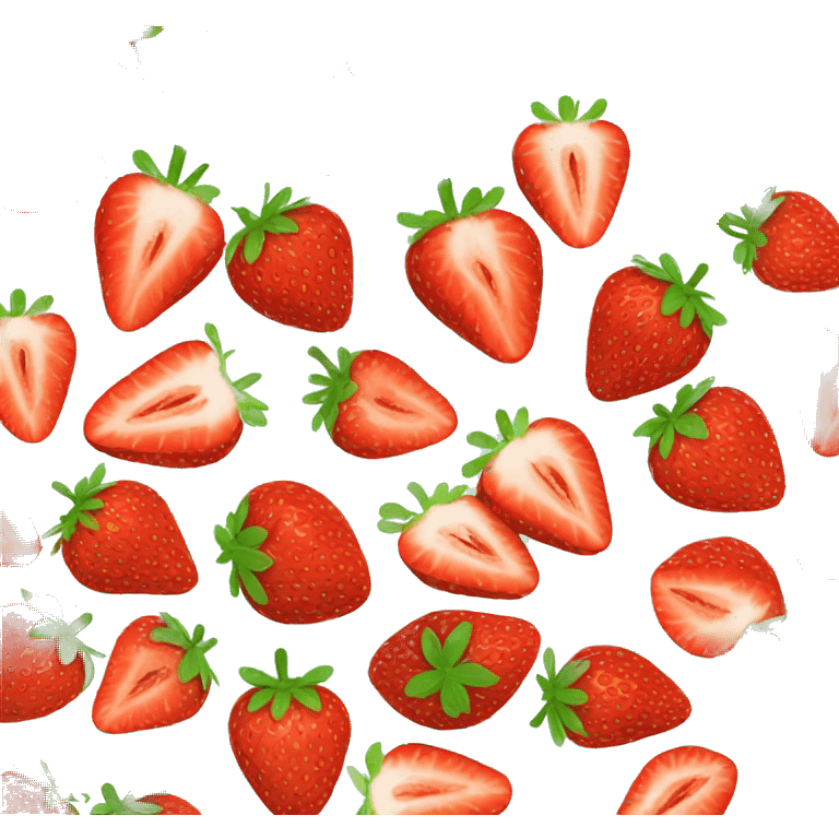 strawberry sliced emoji