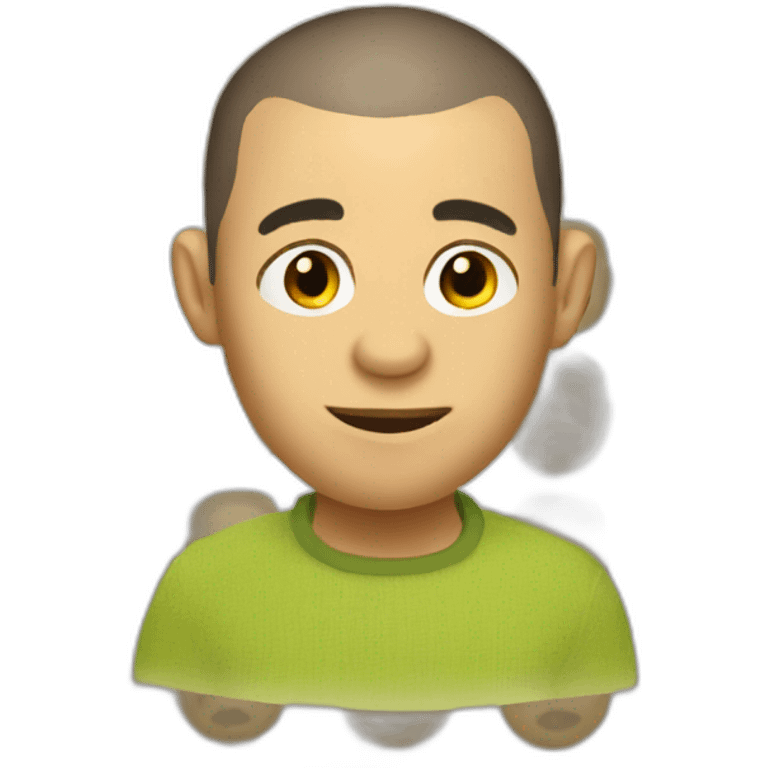 Shreck buzz cut emoji