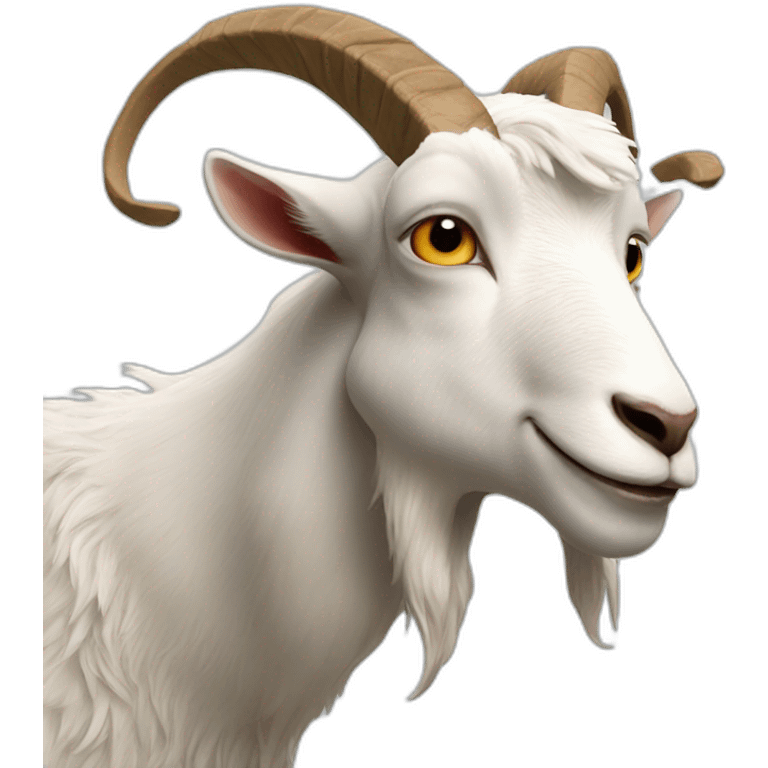 Crazy goat emoji