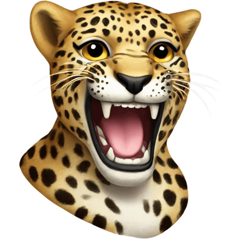 Leopard rawr emoji