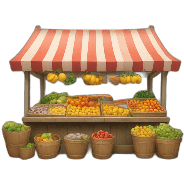 market stall emoji