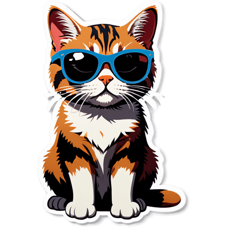 Cat with sunglasses emoji