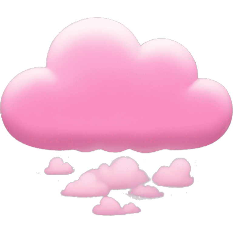 Pink cloud emoji