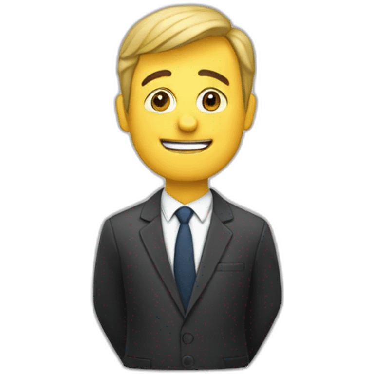 Une télé sur le petit doigt emoji