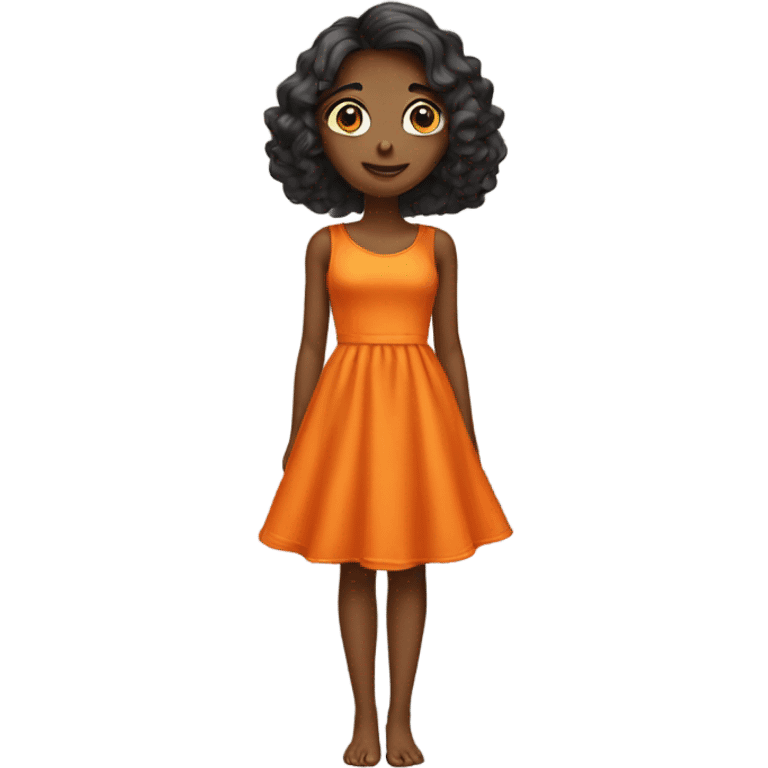 orange dress without human emoji