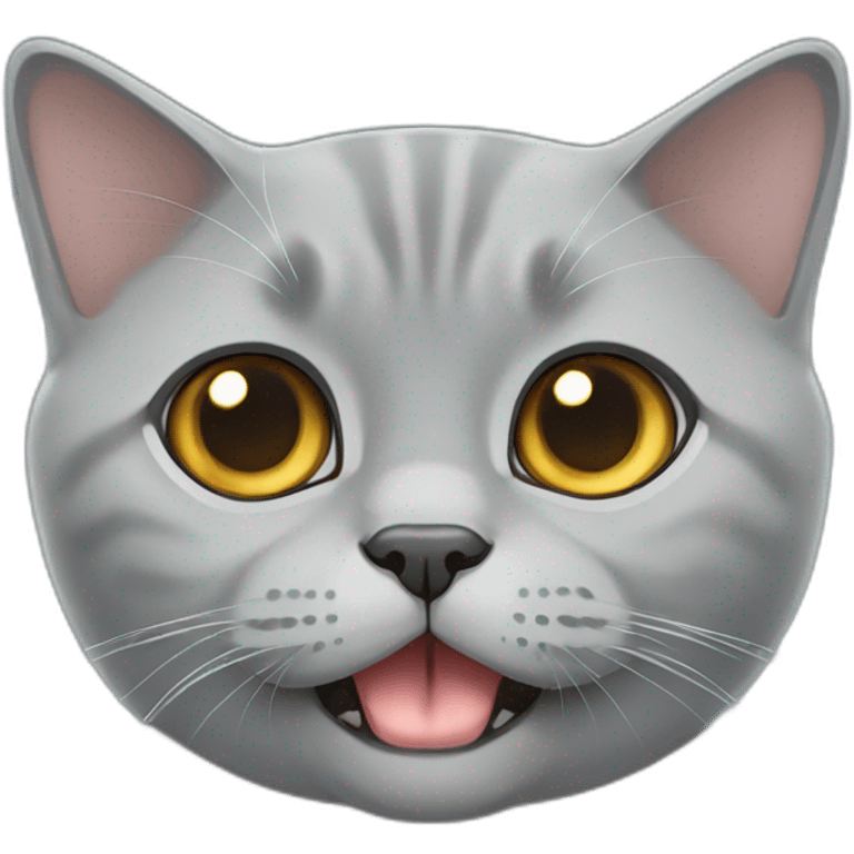 British shorthair hungry emoji