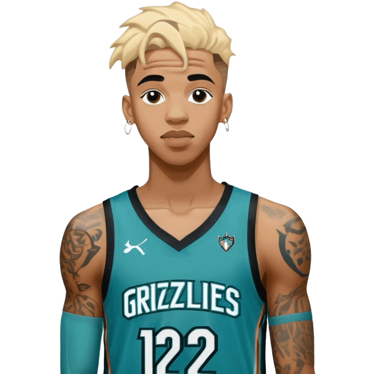 ja morant in vancouver grizzlies jersey with number 12 emoji