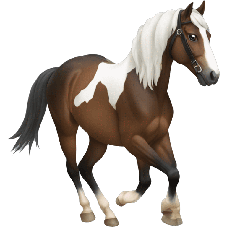 Reining horse emoji