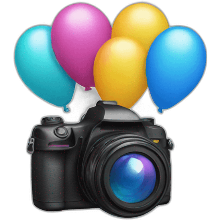 balloons camera emoji