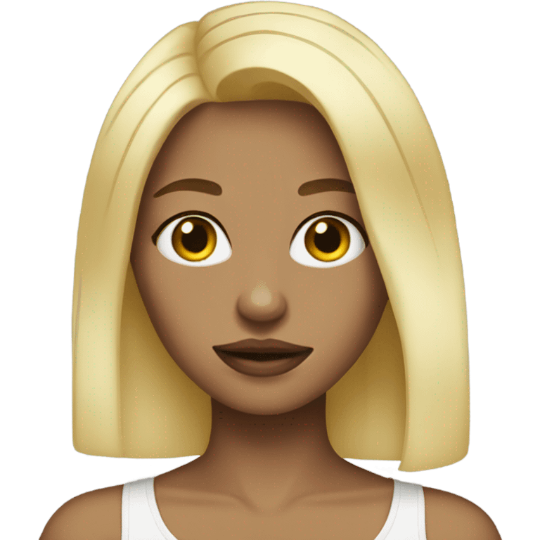 An aesthetic blonde girl emoji