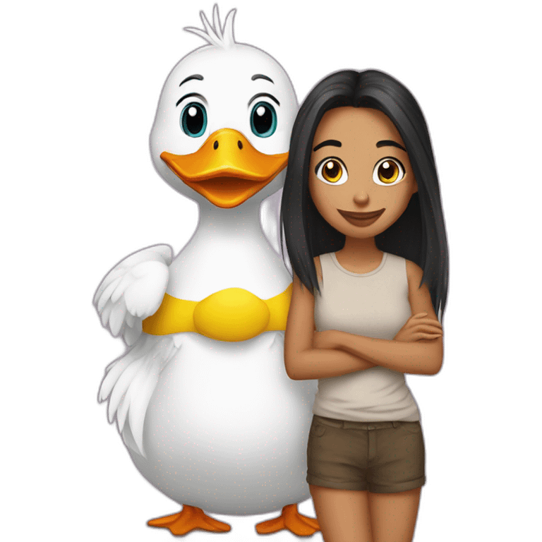 Duck and Safia emoji