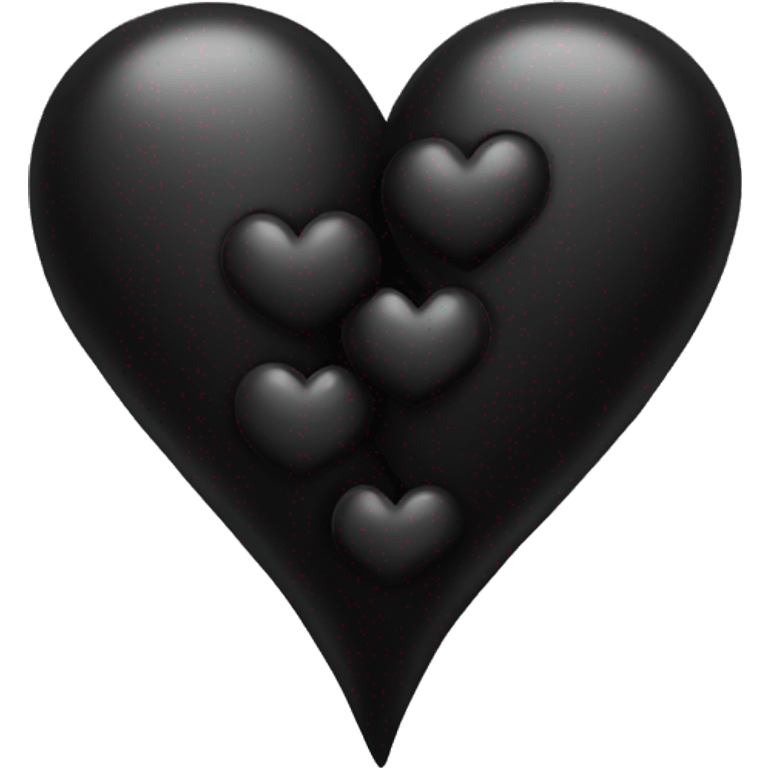 Two black hearts  emoji