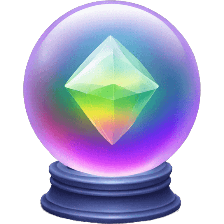 Rainbow crystal ball emoji