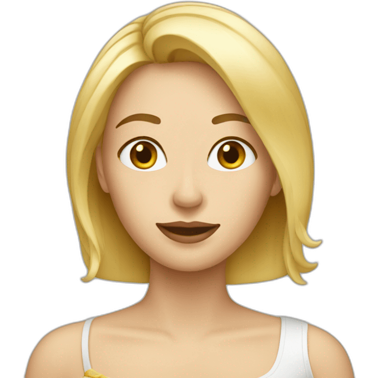 French blond woman emoji