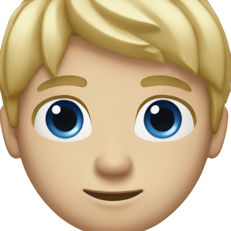 blond hair man blue eyes emoji