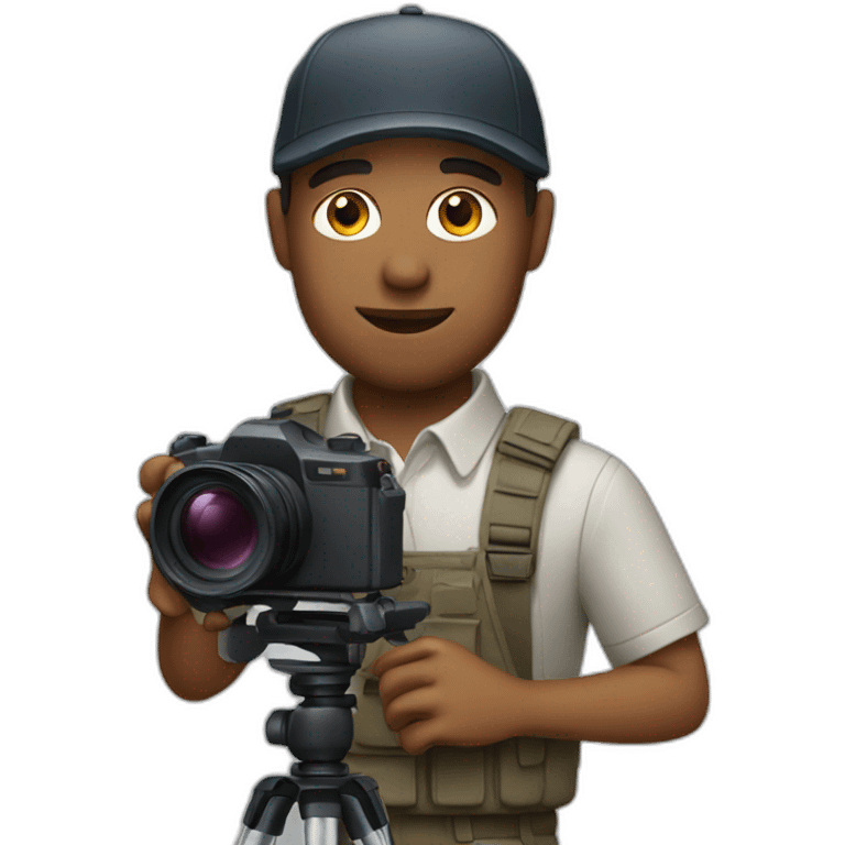 White cameraman emoji