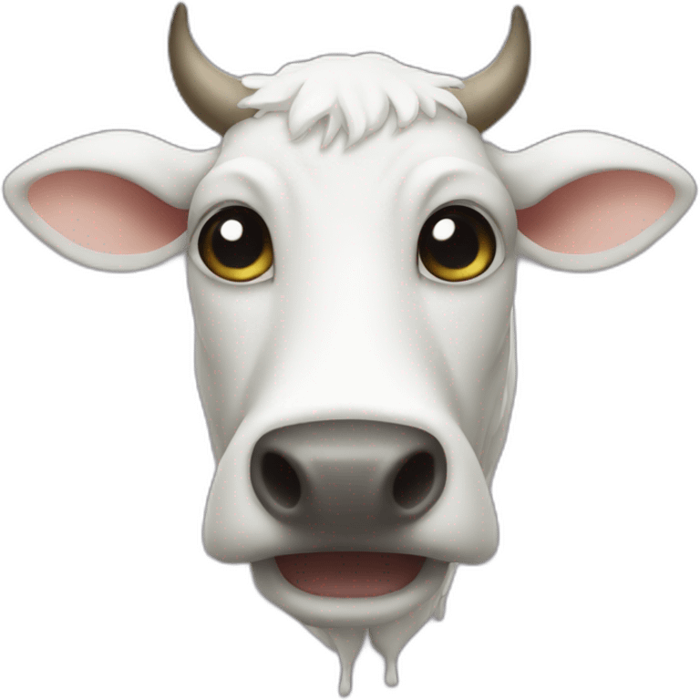 a cow ghost emoji