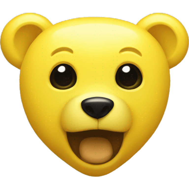 yellow square yellow circle yellow heart alien bear emoji