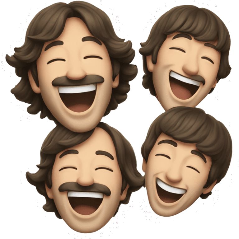 Beatles laughing emoji