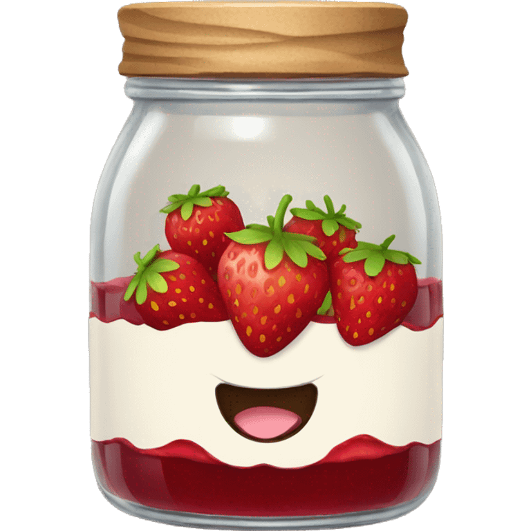 strawberry jam jar emoji