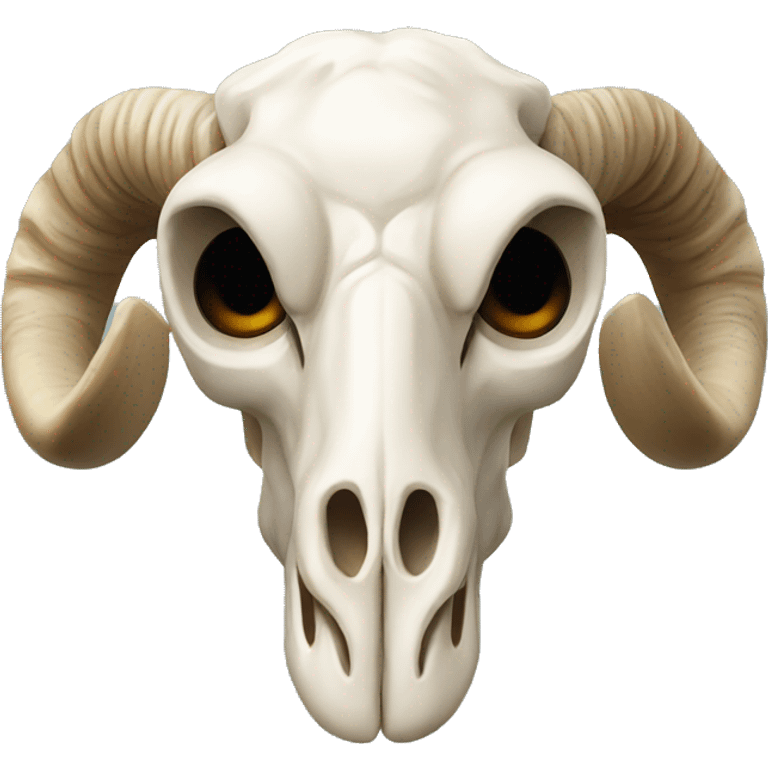 Sheep skull front view emoji