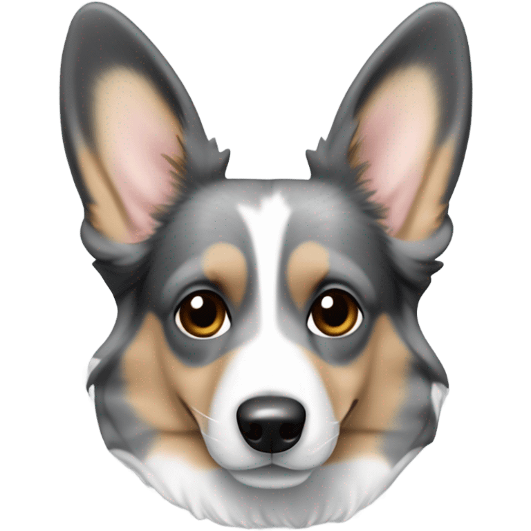 Blue Merle welsh corgi emoji