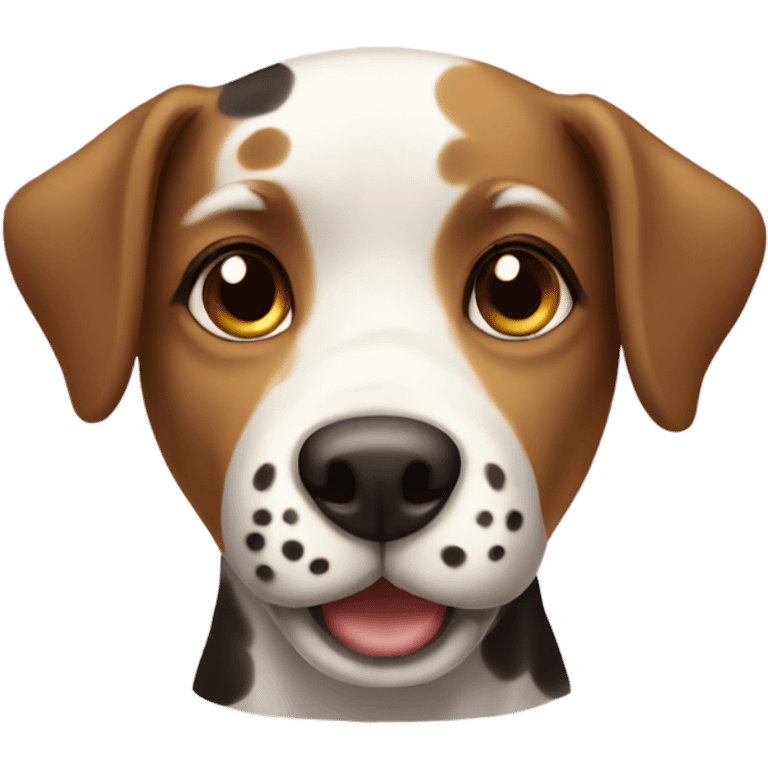 Cute spotted dog emoji