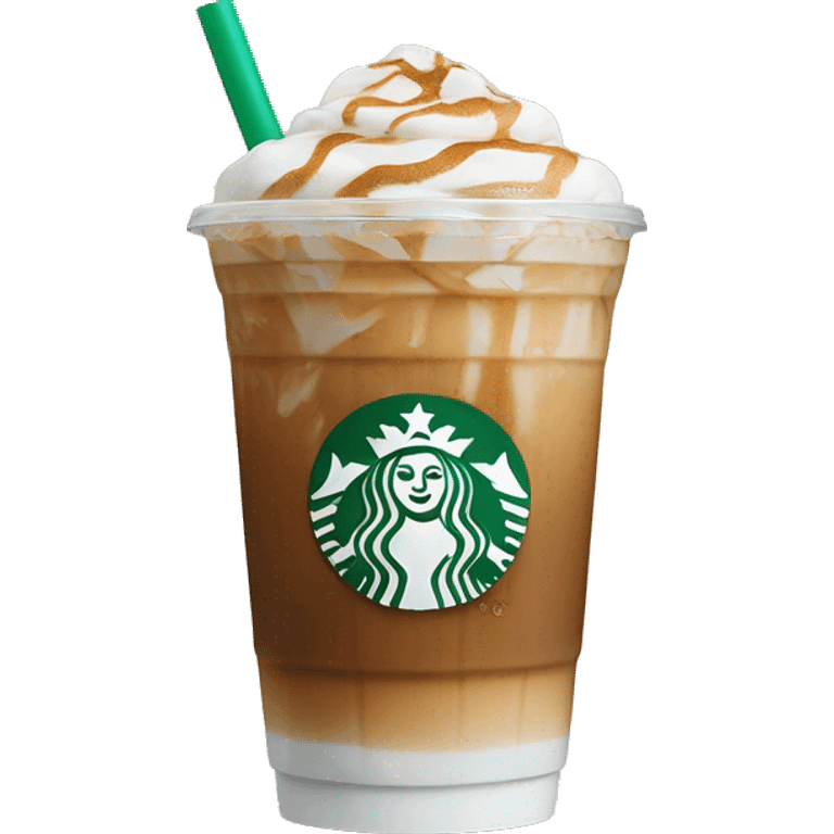 Starbucks iced latte emoji