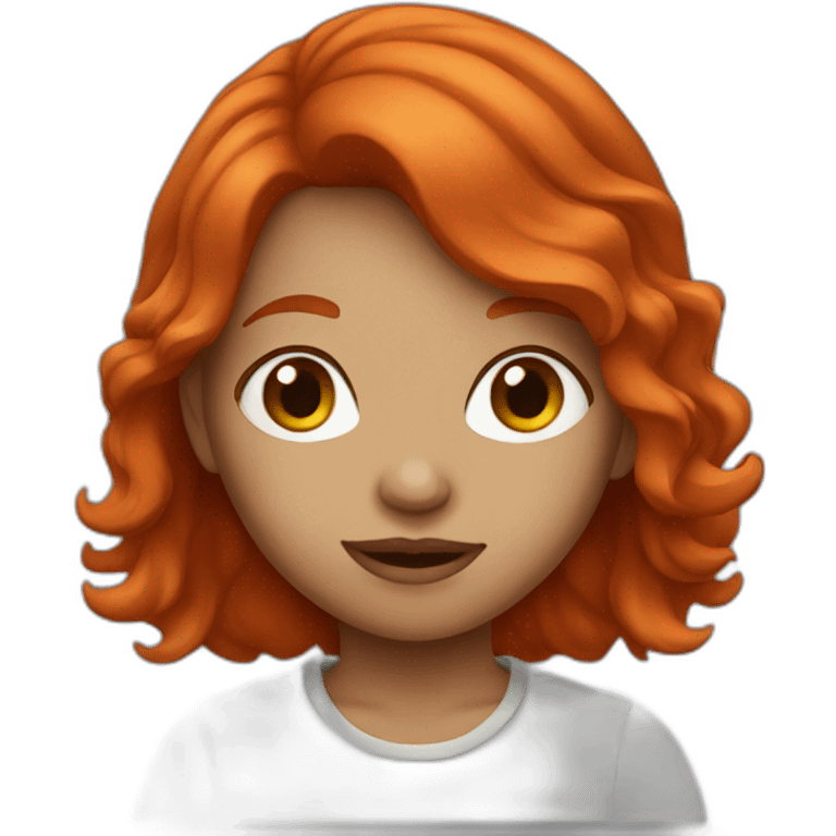 red hair girl emoji