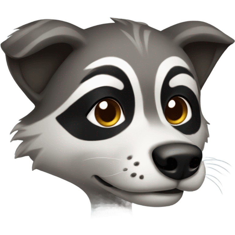 dog raccon emoji