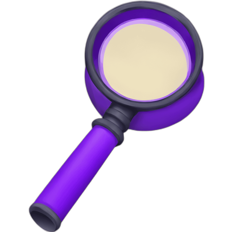 purple magnifying glass emoji