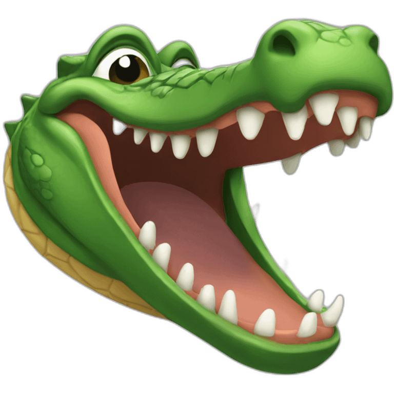 gator laughing emoji