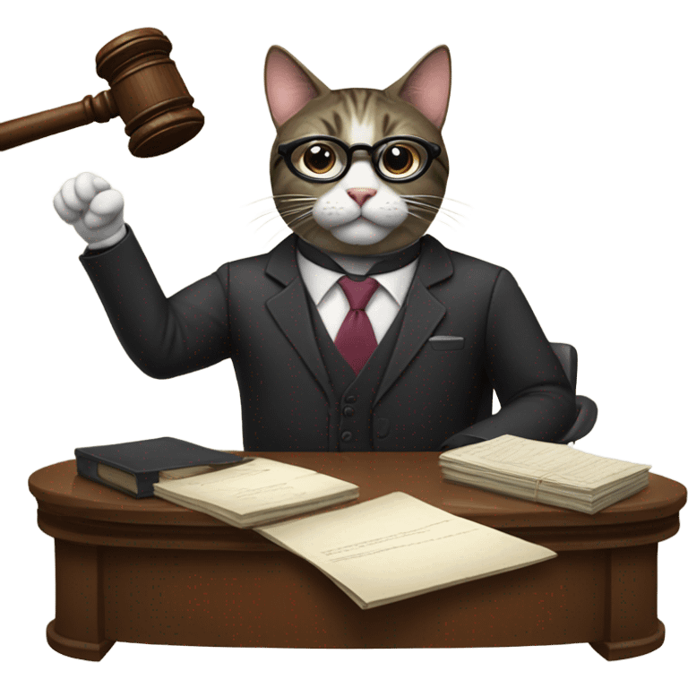 cat lawyer emoji