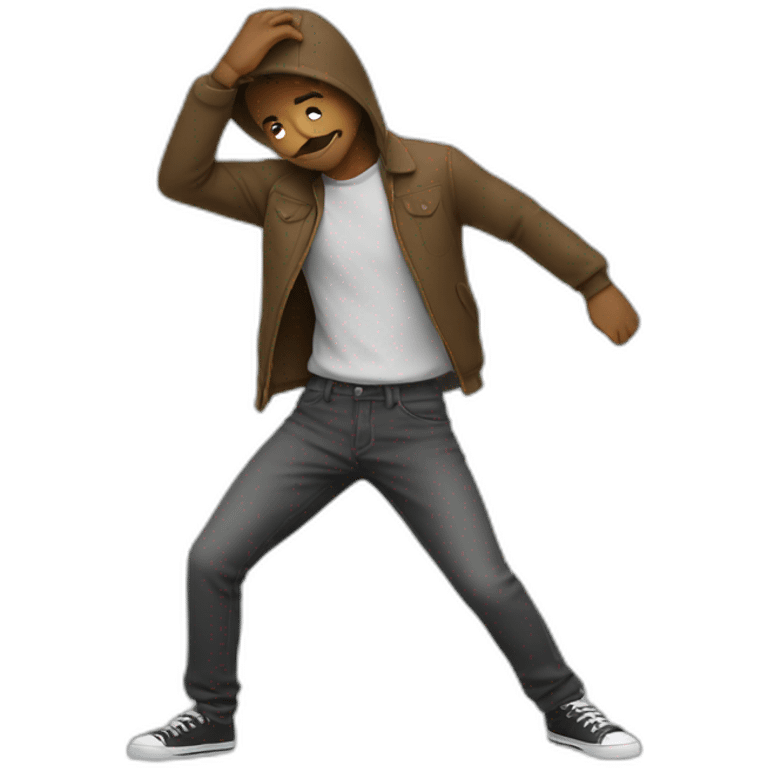 Homme qui dab emoji