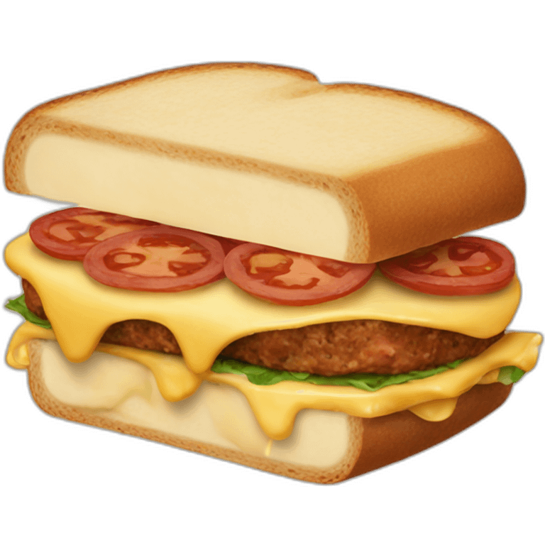 sandwich with hot meat balls and cheese emoji