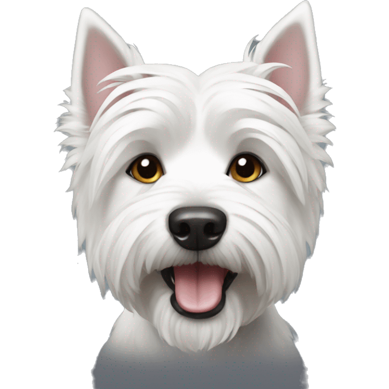 A Westie dog emoji