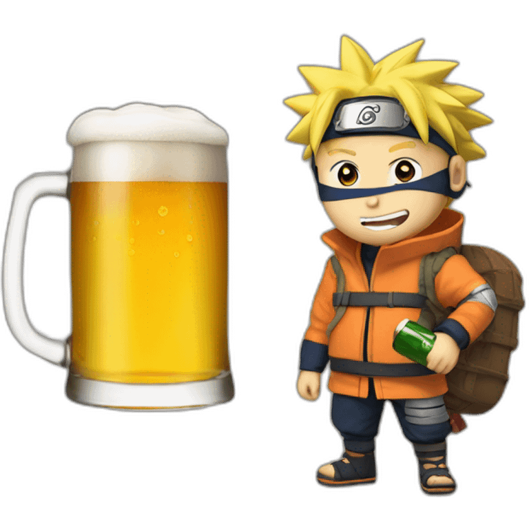 naruto avec une biere emoji