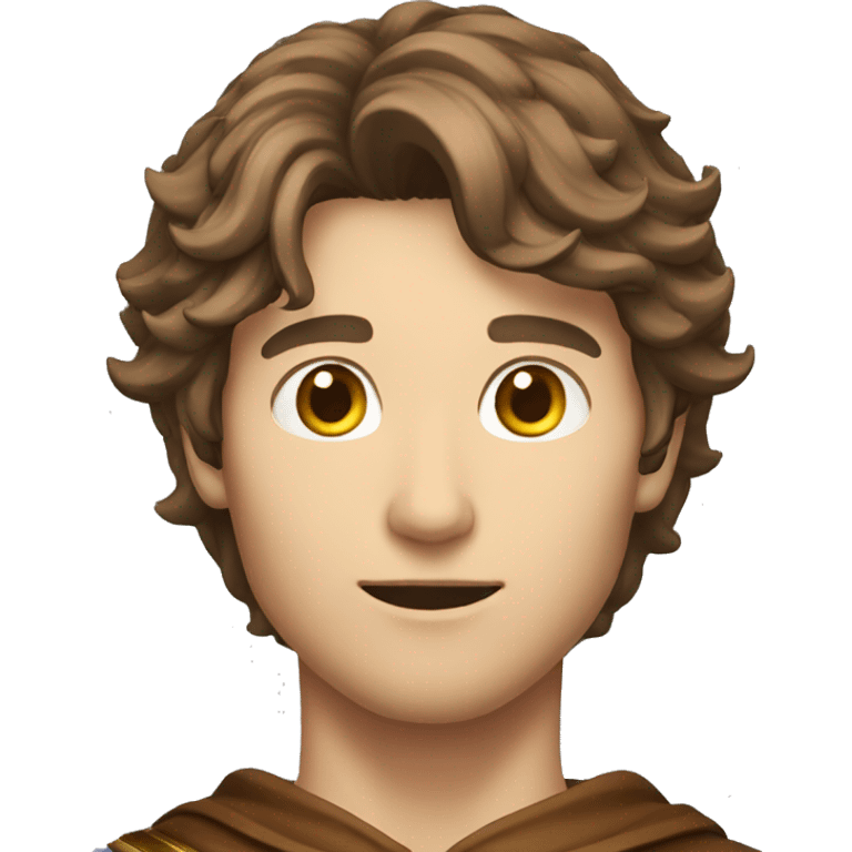 male mage brown hair emoji