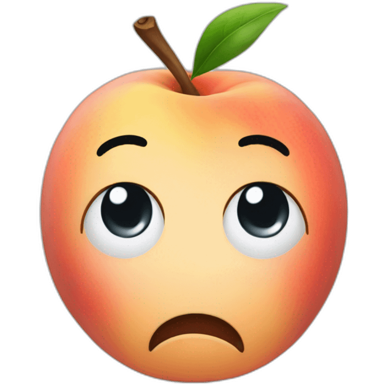 peach,crying emoji