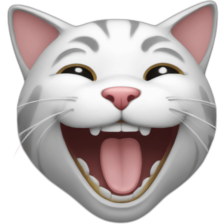 a laughing cat emoji