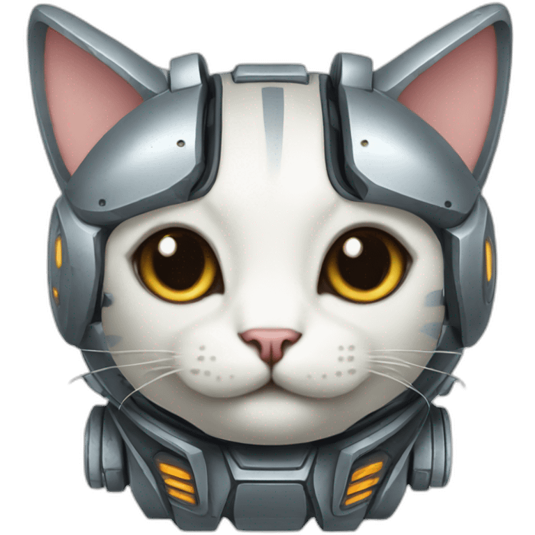 Robot-cat cute emoji